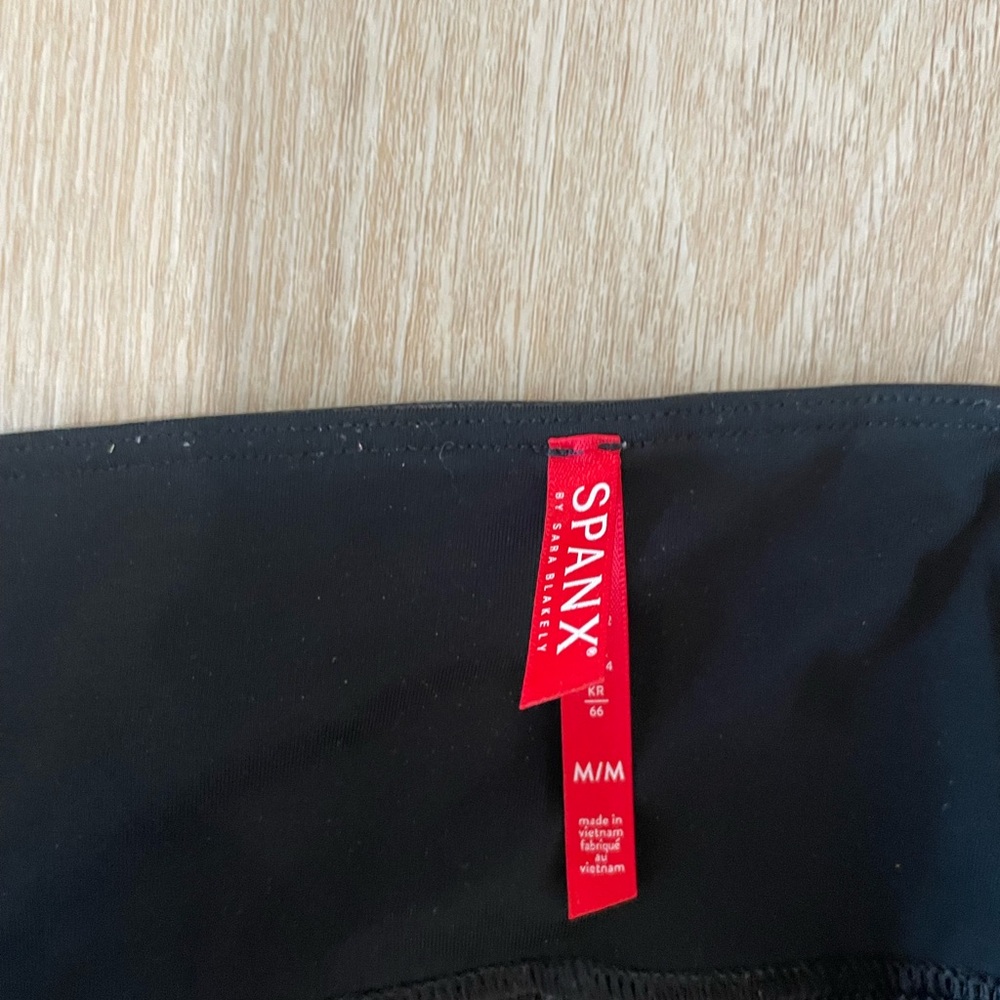 Spanx High-Waist Faux Leather Black Leggings - Picture 4 of 5